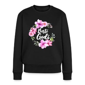 Beste Godi Patentante Österreich Taufgodi Taufpati - Frauen Premium Bio Pullover - Schwarz - Vorne - Julia (174cm)