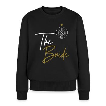 Team Bride The Bride - Frauen Premium Bio Pullover - Schwarz - Vorne - Julia (174cm)