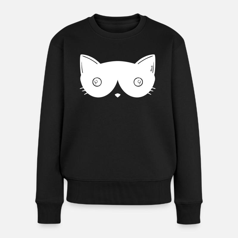 Mikeavelli Catmom - Frauen Premium Bio Pullover - Schwarz