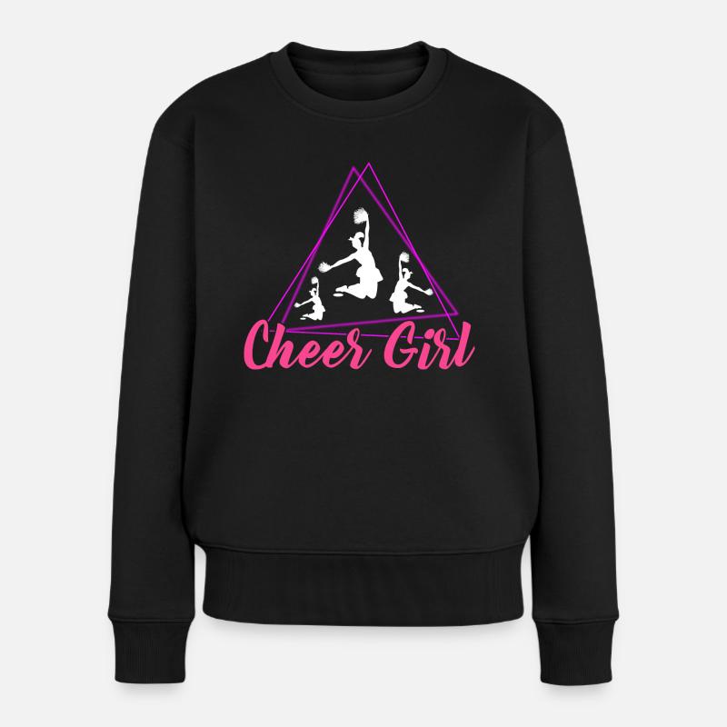 Cheer girl - Frauen Premium Bio Pullover - Schwarz
