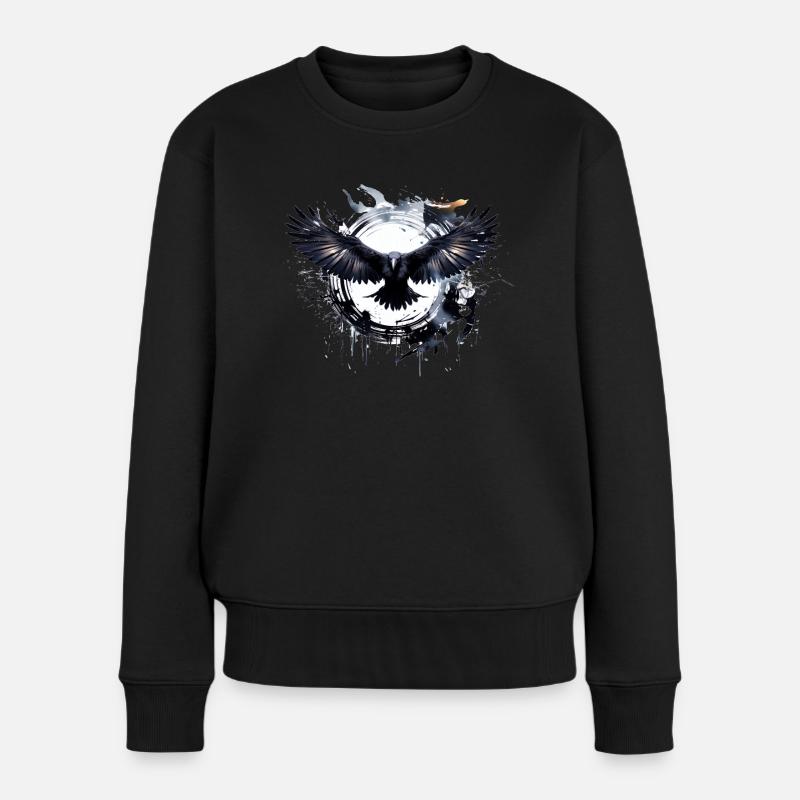 Rabe - Frauen Premium Bio Pullover - Schwarz