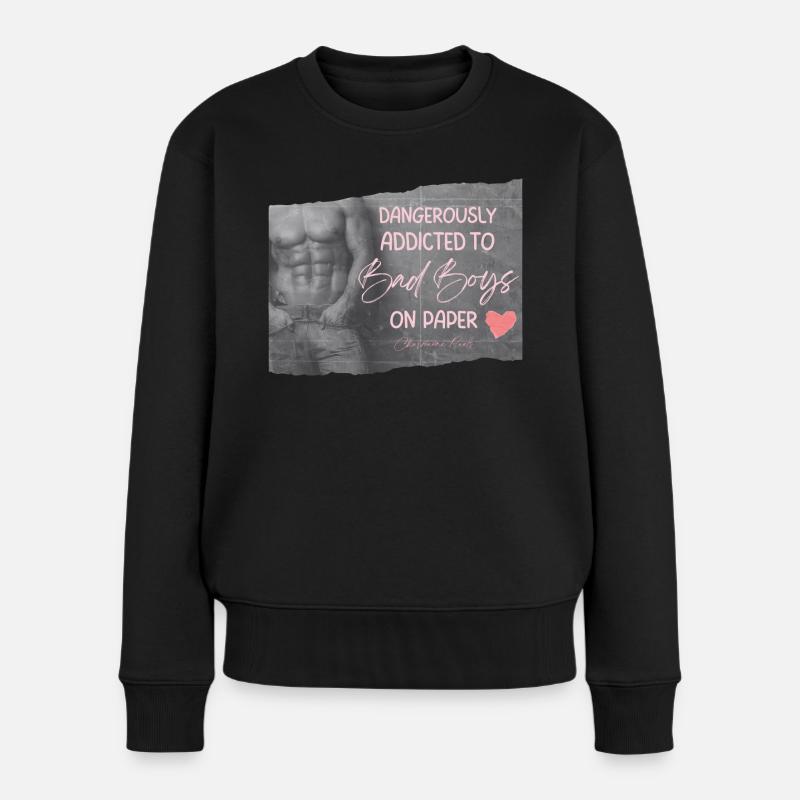 Böse Jungs - Frauen Premium Bio Pullover - Schwarz