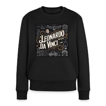 Heritage of Humanity - Leonardo - Women's Premium Organic Jumper - black - Front - Julia (174cm)