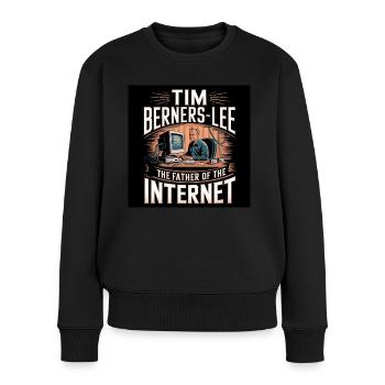 Heritage of Humanity - Tim Berners Lee - Women's Premium Organic Jumper - black - Front - Julia (174cm)