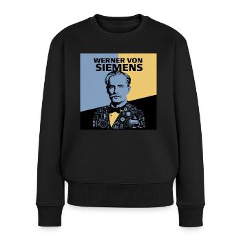 Heritage of Humanity - Werner von Siemenz - Women's Premium Organic Jumper - black - Front - Julia (174cm)