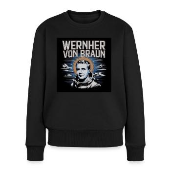 Heritage of Humanity - Wernher von Braun - Women's Premium Organic Jumper - black - Front - Julia (174cm)