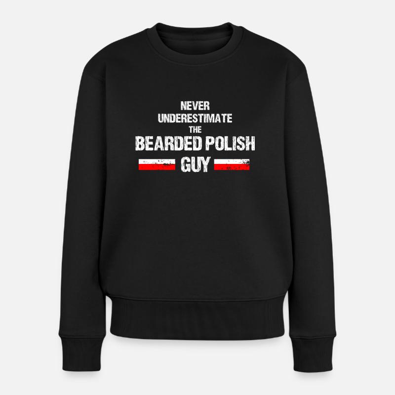 bearded polish - Women's Premium Organic Jumper - black