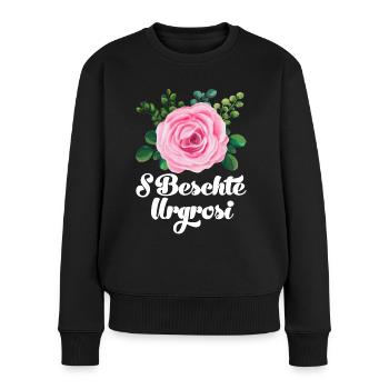 S beschte Urgrosi Uroma Schweiz Lieblingsoma Oma - Frauen Premium Bio Pullover - Schwarz - Vorne - Julia (174cm)
