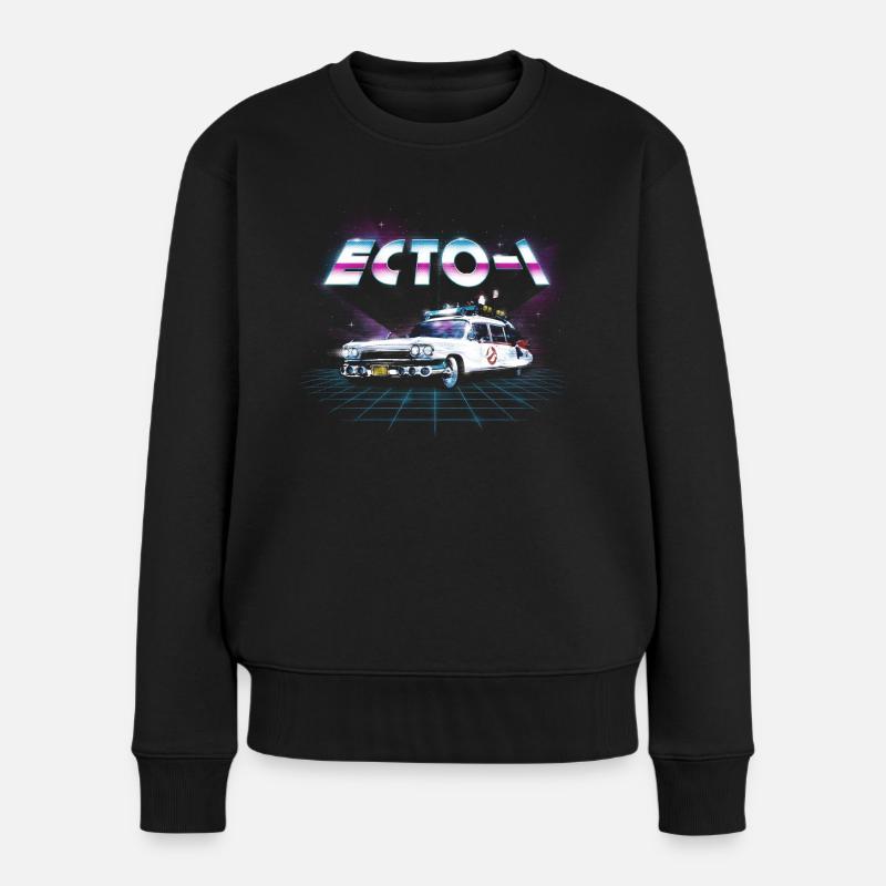 Ghostbusters ECTO-1 Neon - Frauen Premium Bio Pullover - Schwarz