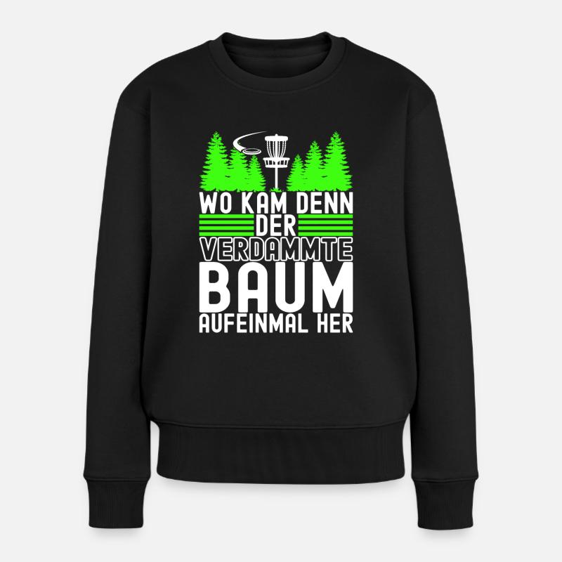 Disc Golf Disc Golfer - Frauen Premium Bio Pullover - Schwarz