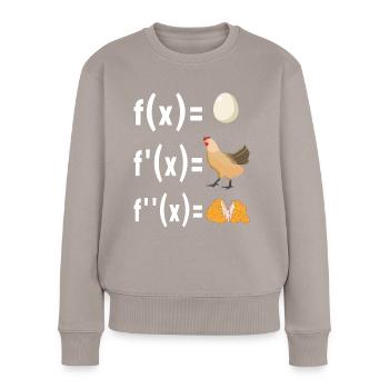Math Teacher - Women's Premium Organic Jumper - taupe - Front - Julia (174cm)