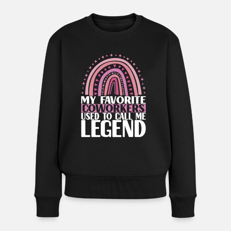 Abschiedsgeschenk Kollege Jobwechsel - Frauen Premium Bio Pullover - Schwarz