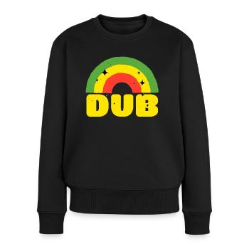 Dub Reggea - Frauen Premium Bio Pullover - Schwarz - Vorne - Julia (174cm)