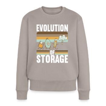 Programmierer Informatiker - Frauen Premium Bio Pullover - Taupe - Vorne - Julia (174cm)