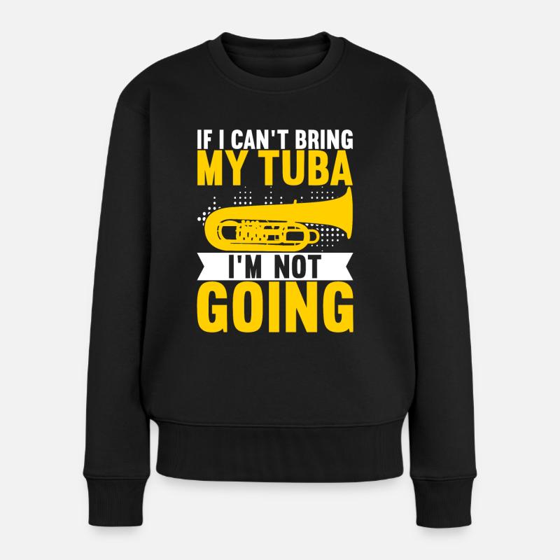 Tuba Tubist - Frauen Premium Bio Pullover - Schwarz
