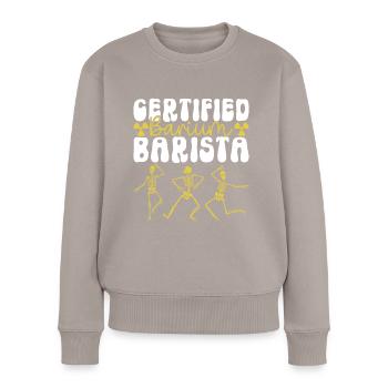 Radiologie Radiologe - Frauen Premium Bio Pullover - Taupe - Vorne - Julia (174cm)