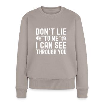 Radiologie Radiologe - Frauen Premium Bio Pullover - Taupe - Vorne - Julia (174cm)