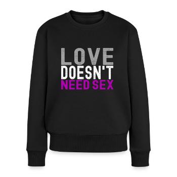 Asexual Ace - Women's Premium Organic Jumper - black - Front - Julia (174cm)