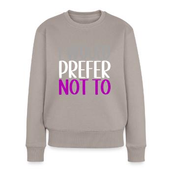 Asexual Ace - Women's Premium Organic Jumper - taupe - Front - Julia (174cm)