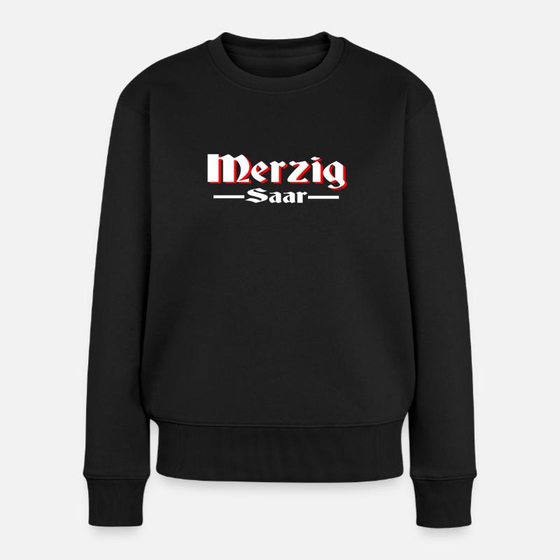 merzig saar - Frauen Premium Bio Pullover - Schwarz