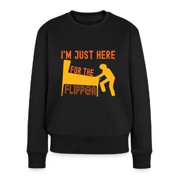 Pinball Flipper - Pull Premium bio Femme - noir - Devant - Julia (174cm)