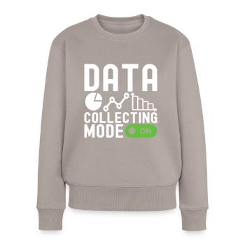 Data Science Datenanalyst - Frauen Premium Bio Pullover - Taupe - Vorne - Julia (174cm)