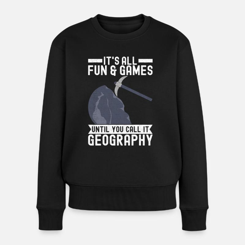 Géologue Géologie - Pull Premium bio Femme - noir
