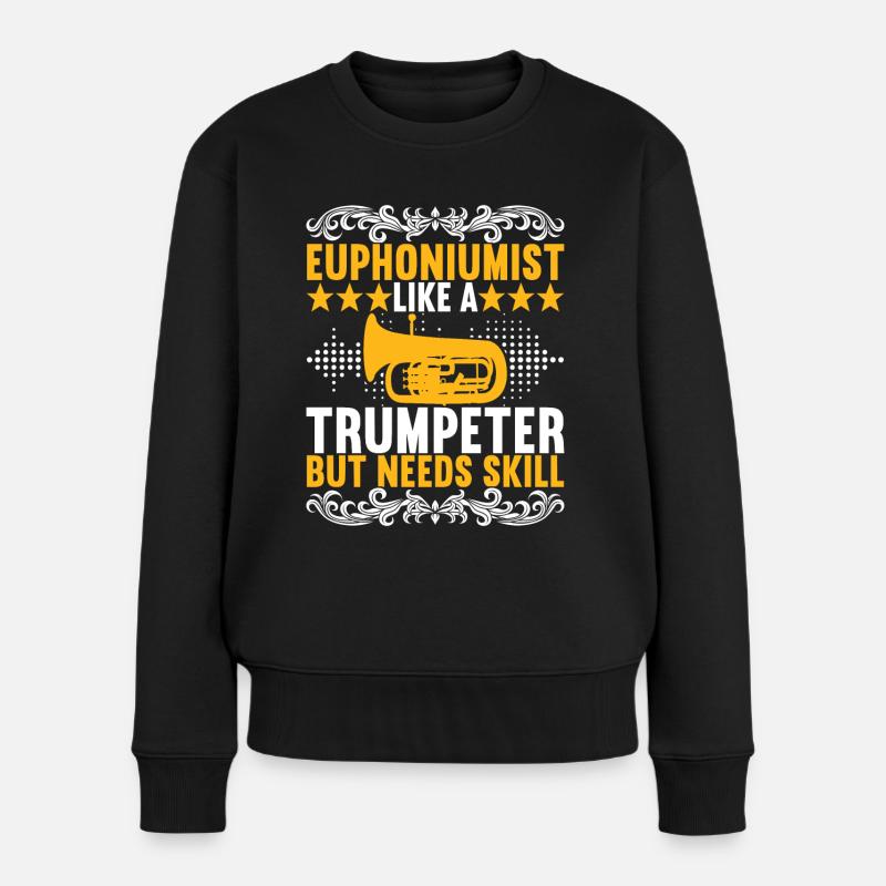 Euphonium Euphoniumspieler - Frauen Premium Bio Pullover - Schwarz