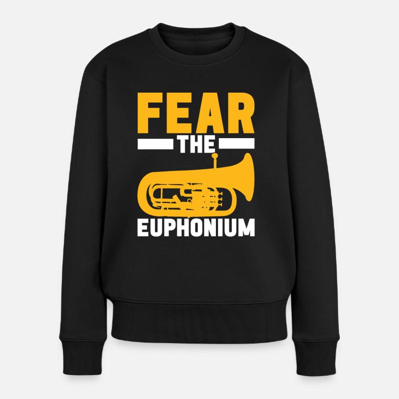 Euphonium Euphonist - Frauen Premium Bio Pullover - Schwarz