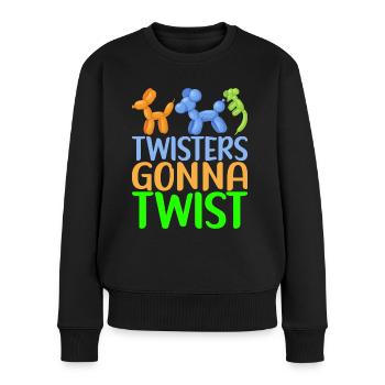 Ballontier Balloon Twisting - Frauen Premium Bio Pullover - Schwarz - Vorne - Julia (174cm)