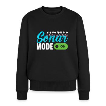 Meeresbiologie Meeresbiologe - Frauen Premium Bio Pullover - Schwarz - Vorne - Julia (174cm)