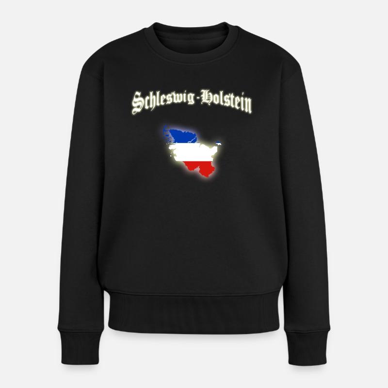 Schleswig-Holstein - Frauen Premium Bio Pullover - Schwarz