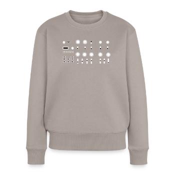 Synthesizer Synth Audio Analog Waves - Women's Premium Organic Jumper - taupe - Front - Julia (174cm)