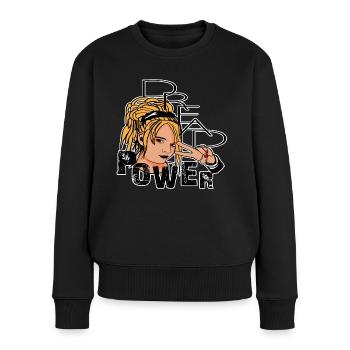 Dread Power Dread Lady Peace - Frauen Premium Bio Pullover - Schwarz - Vorne - Julia (174cm)