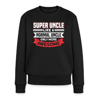 Uncle Brother Uncle Gift - Women's Premium Organic Jumper - black - Front - Julia (174cm)