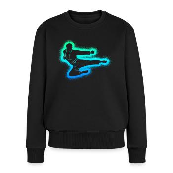 Taekwondo Arts Martiaux Enfants Hommes Garçons Karaté - Pull Premium bio Femme - noir - Devant - Julia (174cm)