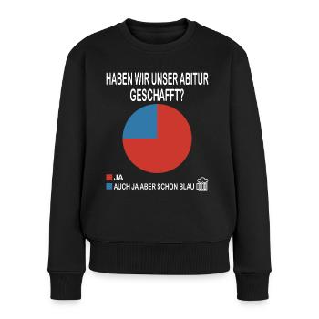 Abitur 2023 Abschlussklasse - Frauen Premium Bio Pullover - Schwarz - Vorne - Julia (174cm)