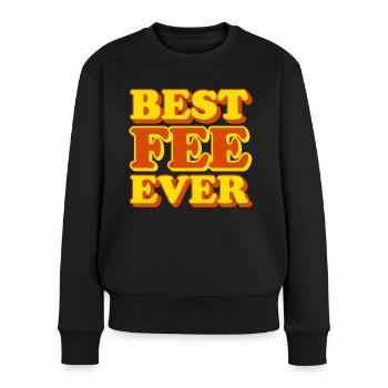 Fée Prénom Drôle Cadeau - Pull Premium bio Femme - noir - Devant - Julia (174cm)