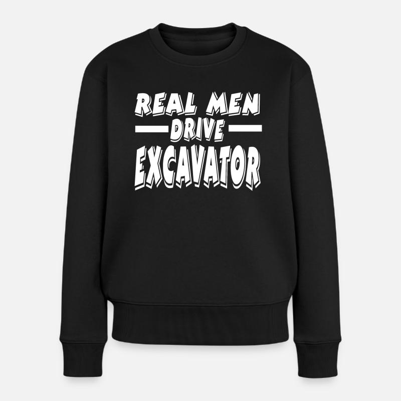 Bagger - Frauen Premium Bio Pullover - Schwarz