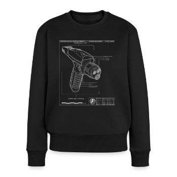 Star Trek Discovery Phaser Drawing - Women's Premium Organic Jumper - black - Front - Julia (174cm)