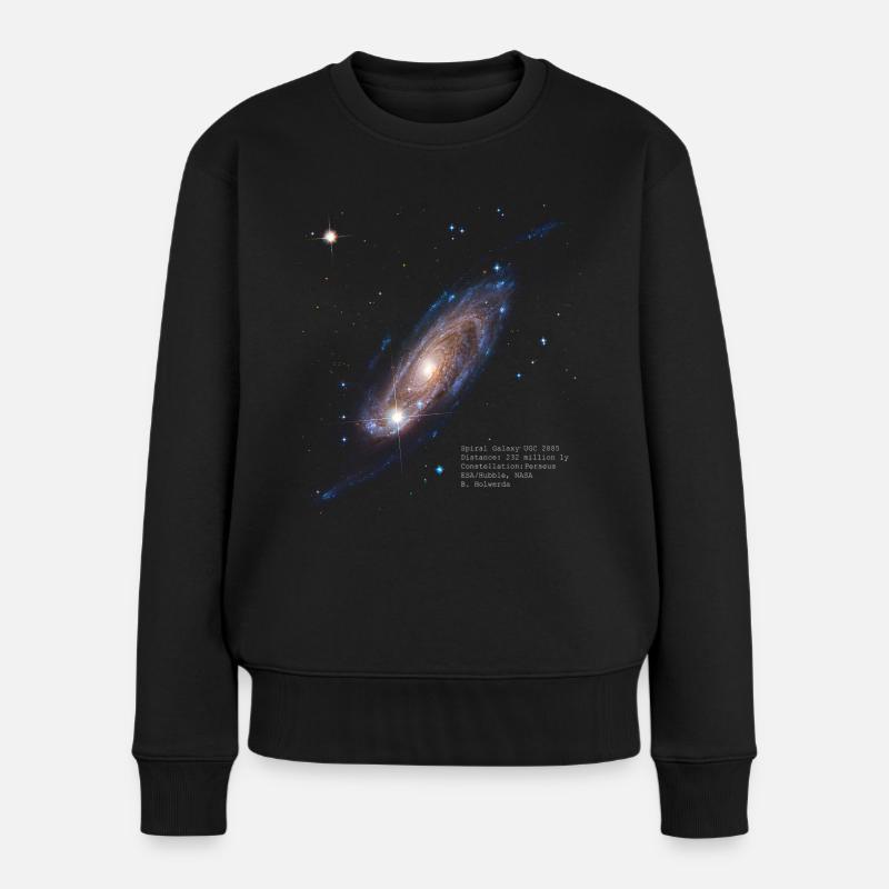 Spiral Galaxy UGC 2885 - Frauen Premium Bio Pullover - Schwarz