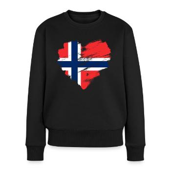 Norvège - Pull Premium bio Femme - noir - Devant - Julia (174cm)