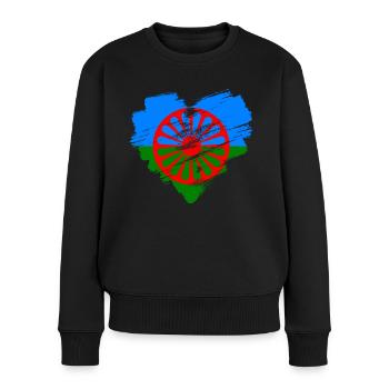 Roma - Women's Premium Organic Jumper - black - Front - Julia (174cm)