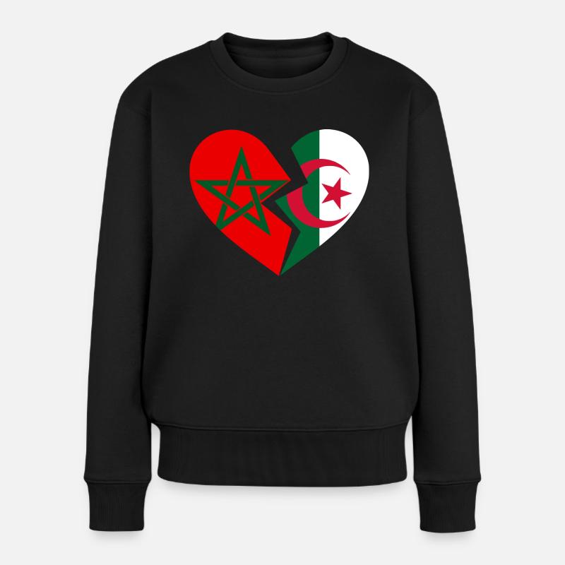 Maroc Algérie - Pull Premium bio Femme - noir