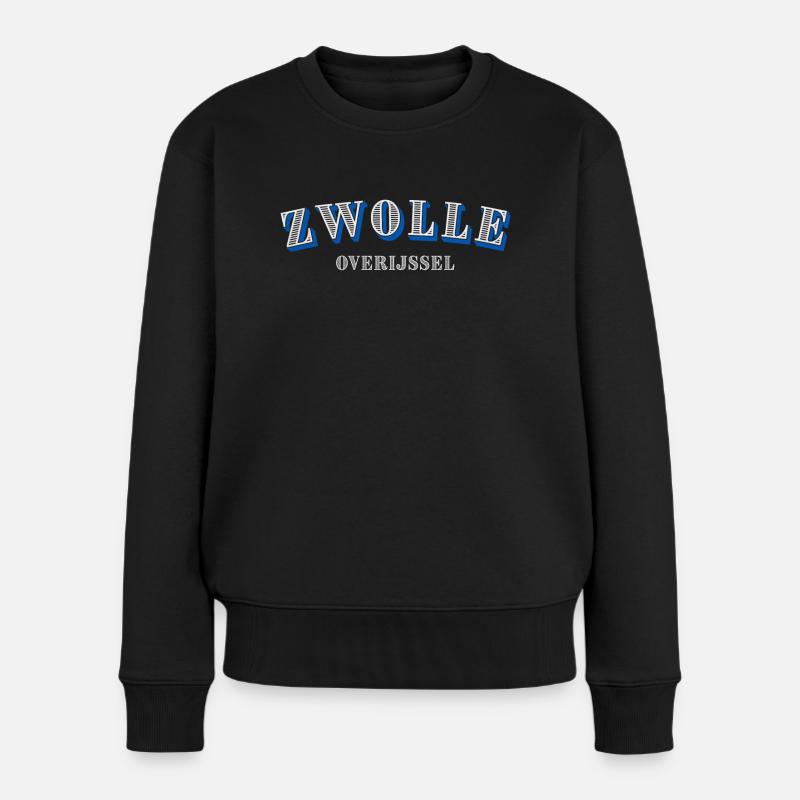 Zwolle Overijssel - Pull Premium bio Femme - noir