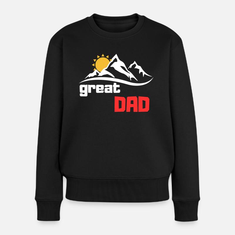 Toller Papa - Frauen Premium Bio Pullover - Schwarz
