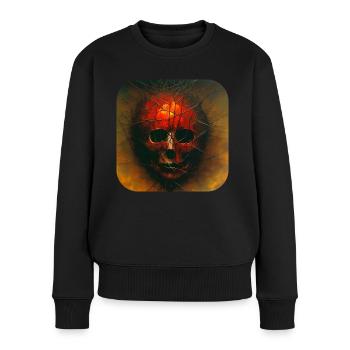 Dark Horror Face - Women's Premium Organic Jumper - black - Front - Julia (174cm)