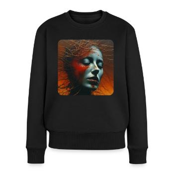 Gloomy Horror Women Face - Women's Premium Organic Jumper - black - Front - Julia (174cm)