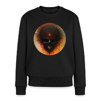 Dark Horror Skull - Women's Premium Organic Jumper - black - Front - Julia (174cm)