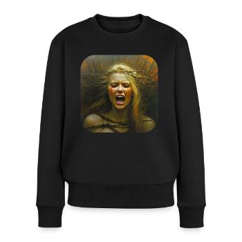 Horror Women Face Banshee - Women's Premium Organic Jumper - black - Front - Julia (174cm)